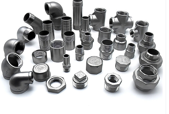 Ra 1.6 - Ra 12.5 Stainless Steel Pipe Fittings NPT / BSP Thread Reducing Socket