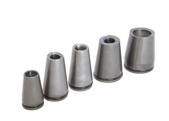 Alloy Steel Post Tensioning Wedge 20CRMNTI Surface Hardness For Anchoring Steel Cables