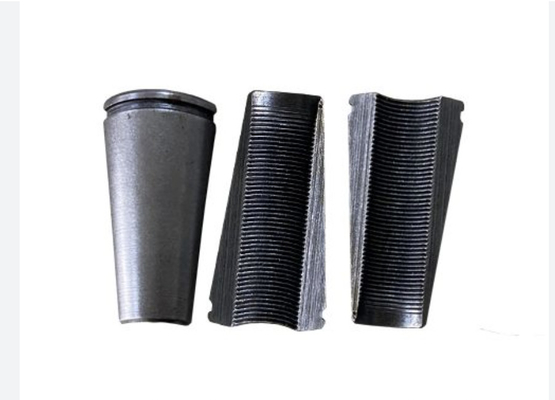 Hi Tensile Strength Cold Forged Silver Post Tension Wedge Components For Concrete Structures