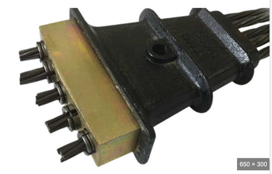 3s-5s Monostrand Jack and Pump 15.24mm Cast Iron Anchor for Post Tensioning