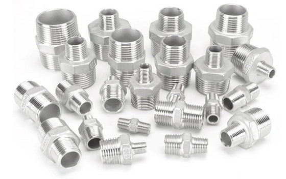 NPT BSP Threaded 4 Way Metal Pipe Connector SS 304 316 Male Female Equal