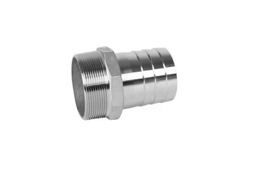 Seamless Male Threaded Socket Stainless Steel Hydraulic Hose Connector Nipple
