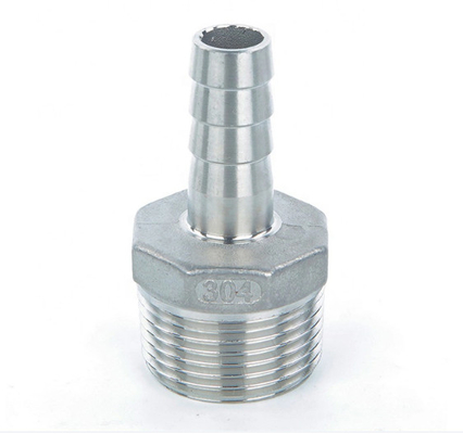 Seamless Male Threaded Socket Stainless Steel Hydraulic Hose Connector Nipple