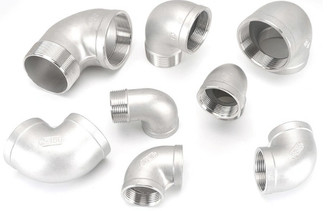 316L 1/8 Inch Stainless Steel Pipe Tee Fitting PT Thread Silver Color
